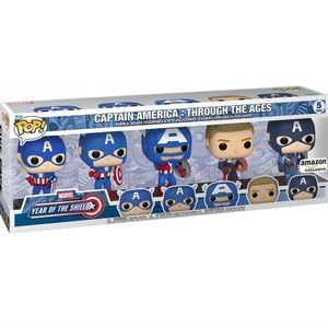 Captain America Pop! Figures Through the Ages 5 pack